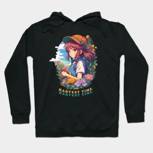 Anime Girl Harvest Moon in Garden Hoodie